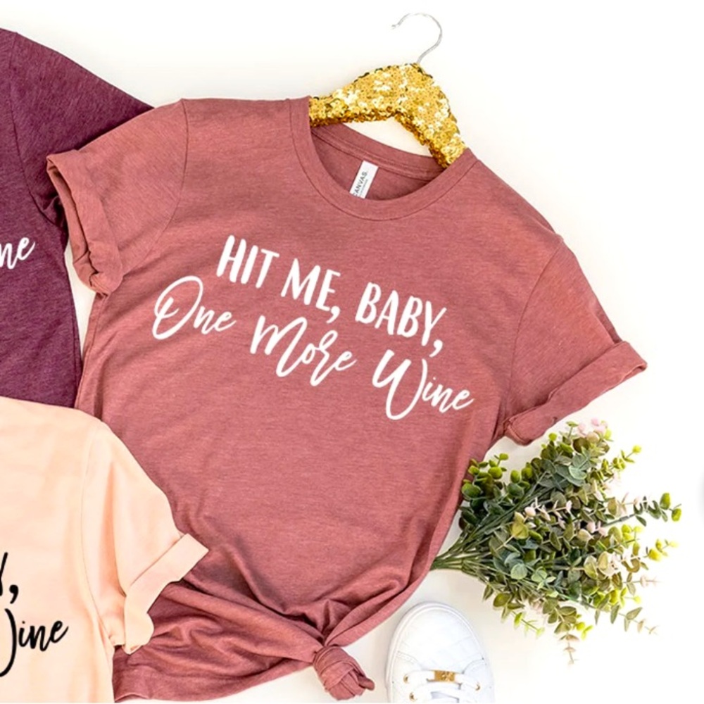 Pink Bachelorette Wine Tee